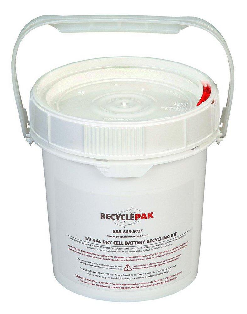 Veolia ES RecyclePak® 0.5 gal Dry Cell Recycling Pail