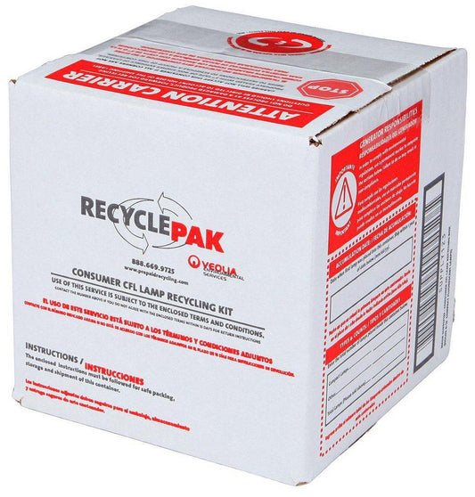 Veolia ES RecyclePak® 6 in. Consumer CFL Recycling Box