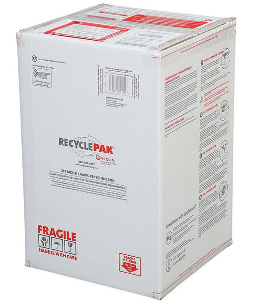 Veolia ES RecyclePak® 2 ft. Mixed Lamp Recycling Box