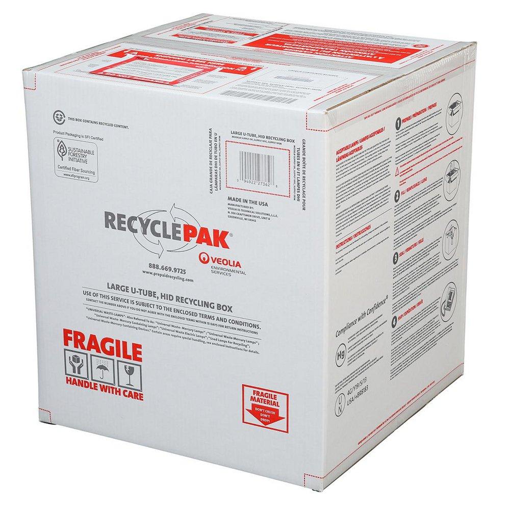 Veolia ES RecyclePak® 24 in. Large U-Tube Hid Recycling Box