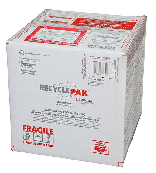 Veolia ES RecyclePak® 15 in. Medium CFL Recycling Box