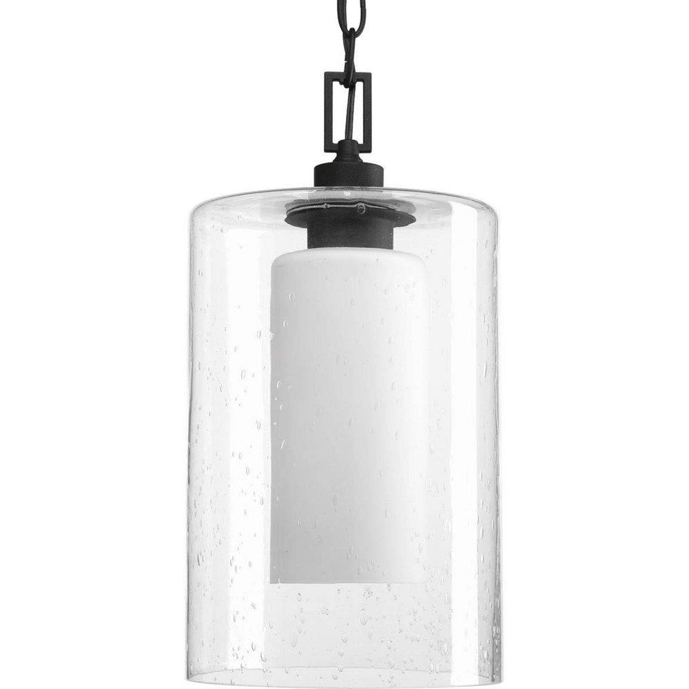 Progress Lighting Compel 100W 1-Light Outdoor Pendant in Black