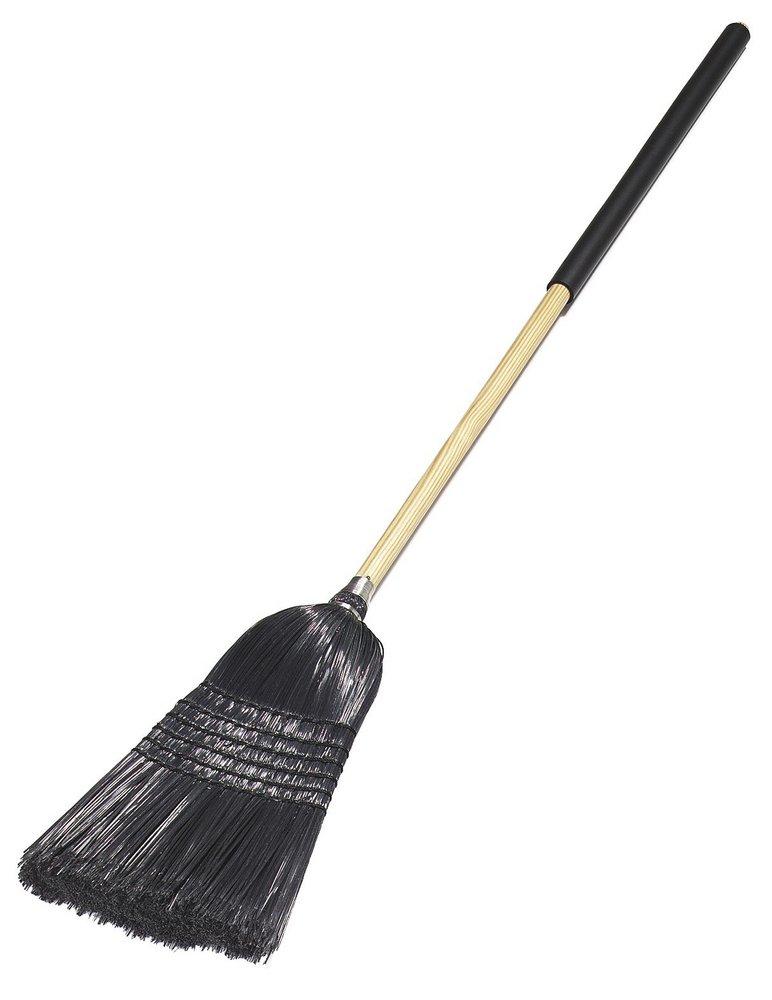Carlisle Flo-Pac® 57 in. Synthetic Corn Janitor Broom in Black
