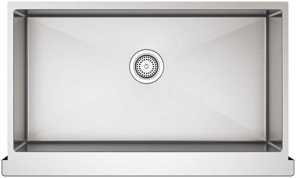 KOHLER Strive® 35-1/2 in. Undermount Farmhouse Stainless Steel Single Bowl Kitchen Sink