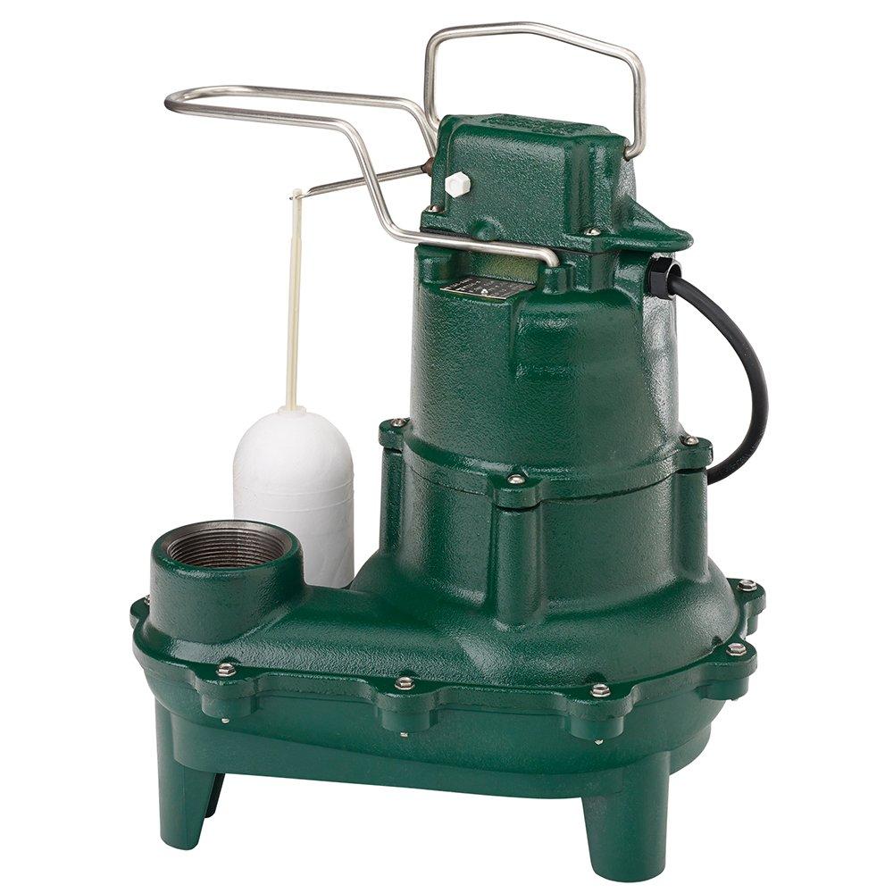 Zoeller Pump Co Waste-Mate 4/10 HP 115V Cast Iron Sewage Pump with 9 ft. Cord