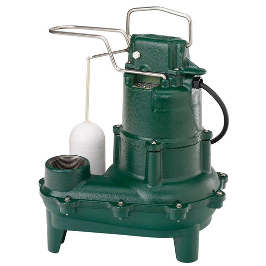 Zoeller Pump Co Waste-Mate 4/10 HP 115V Cast Iron Sewage Pump with 9 ft. Cord