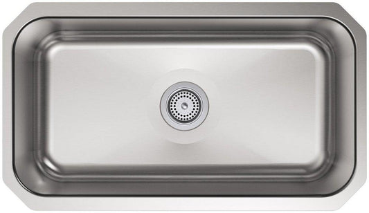 KOHLER Undertone® 31-1/4 in. Undermount Stainless Steel Single Bowl Kitchen Sink