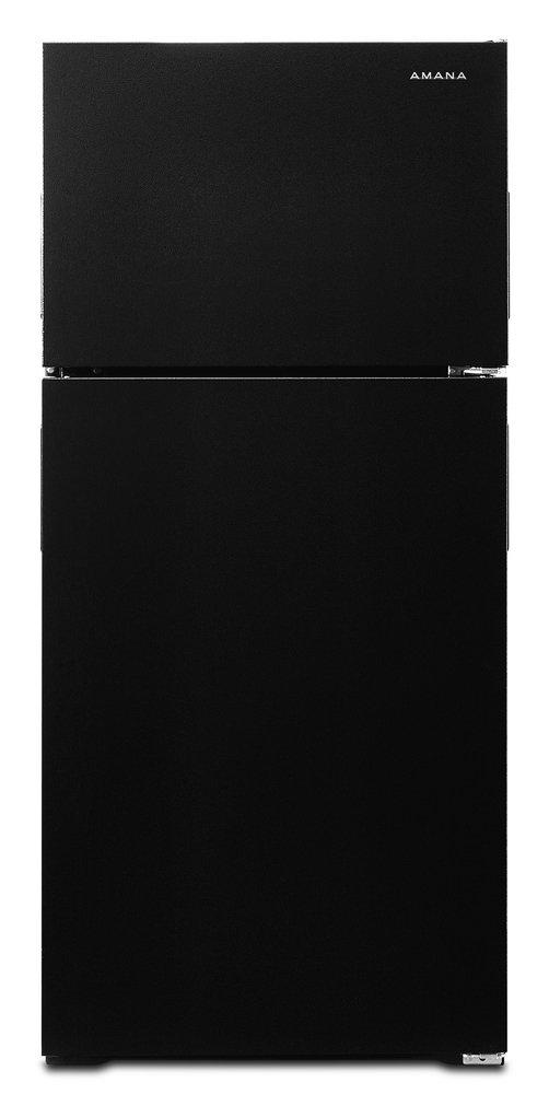 28 in. 14 cu. ft. Top Mount Freezer Refrigerator in Black