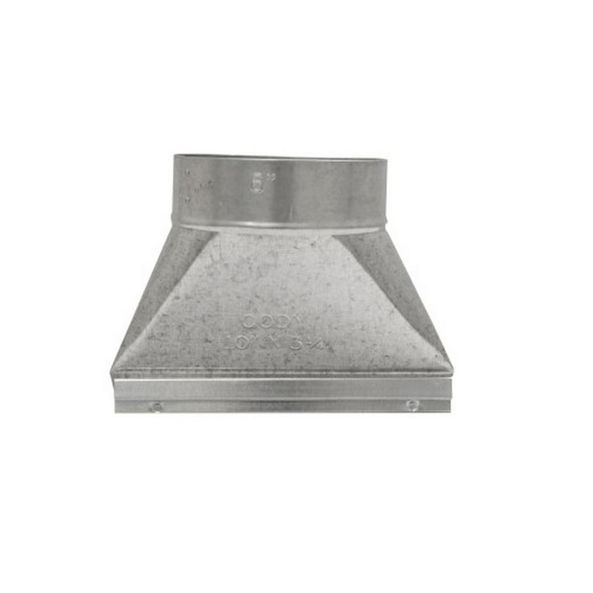 10 x 3-1/4 x 6 in. Straight Boot Galvanized Steel