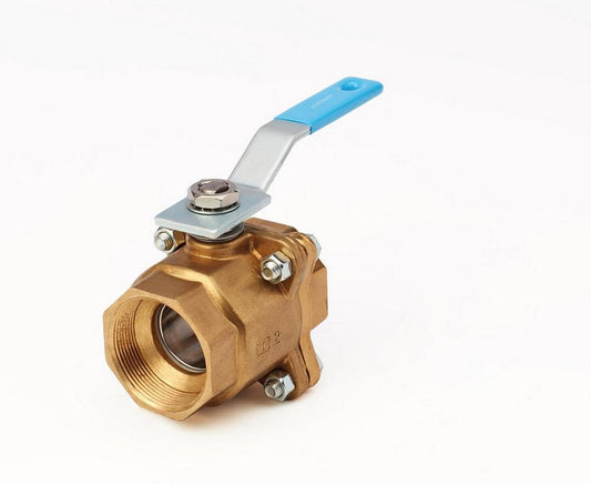 Jamesbury Clincher® Series 2000 1 in. Brass Standard Port Threaded 600# Ball Valve w/PTFE Seats