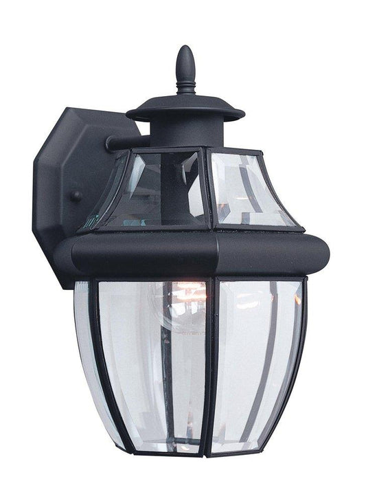Visual Comfort & Co. Generation Lighting Lancaster 12 x 7-3/4 in. 100W 1-Light Outdoor Wall Lantern in Black