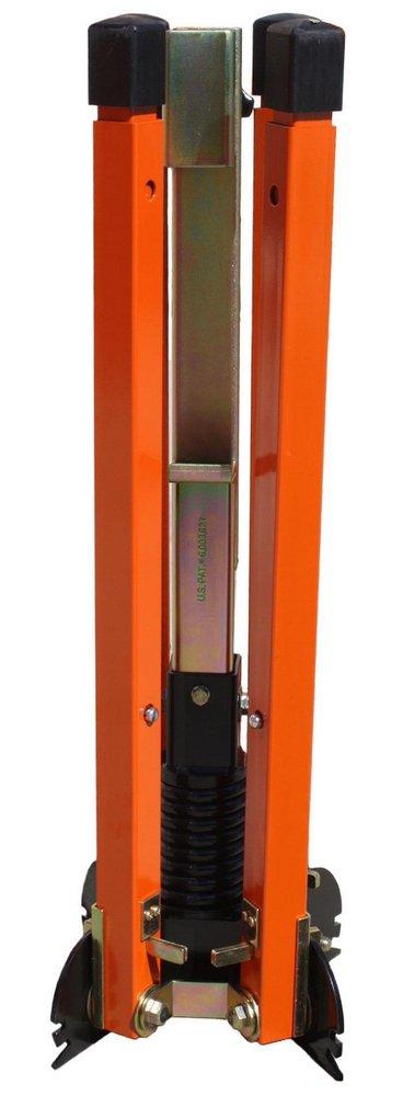 VizCon 22300 Series Single Spring Sign Stand with Step-N-Drop® Telescopic Legs