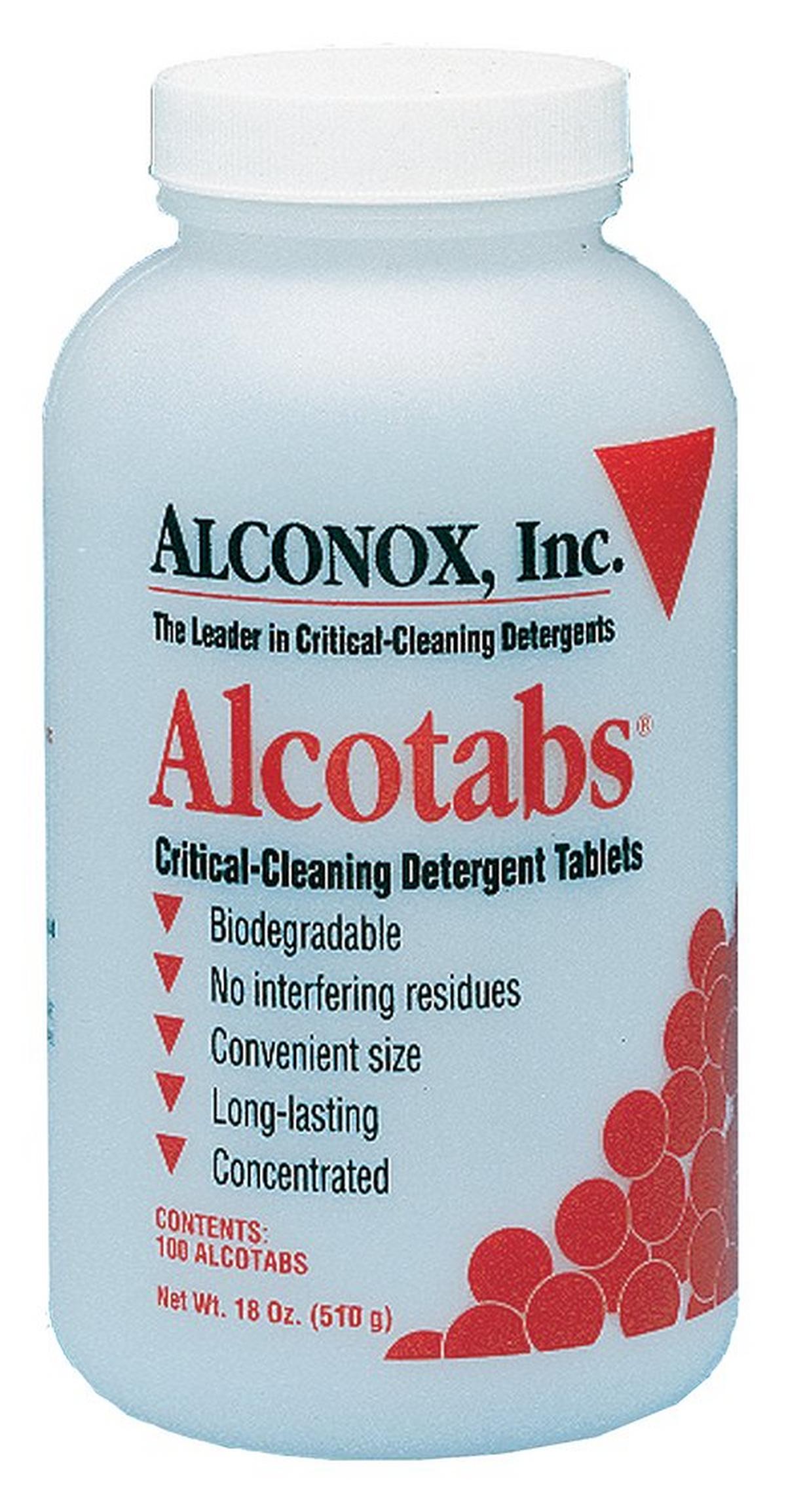 Alconox Alcotabs® 100 Tablet Per Bottle Glass Cleaning Detergent