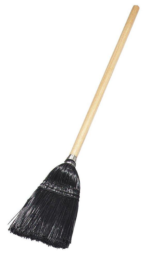 Carlisle Flo-Pac® 40 in. Synthetic Corn Lobby Broom in Black