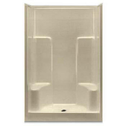 Aquarius Industries Luxury Gelcoat Series 36-1/8 x 48 x 73 in. Alcove Shower Unit in White