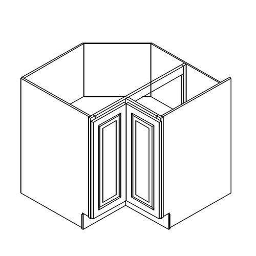 PW-LS3612S(EZR3612) ( Base Lazy Susan 36Wx24Dx34.5H Fixed EZ reach Shelf )