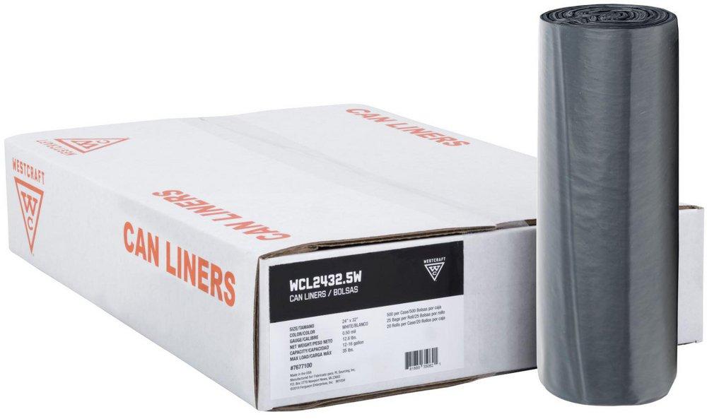 45 x 50 in. 2 mil Can Liner in Grey (Case of 100)