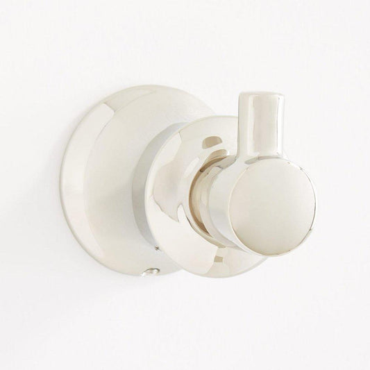 Signature Hardware Pendleton Robe Hook in Polished Nickel