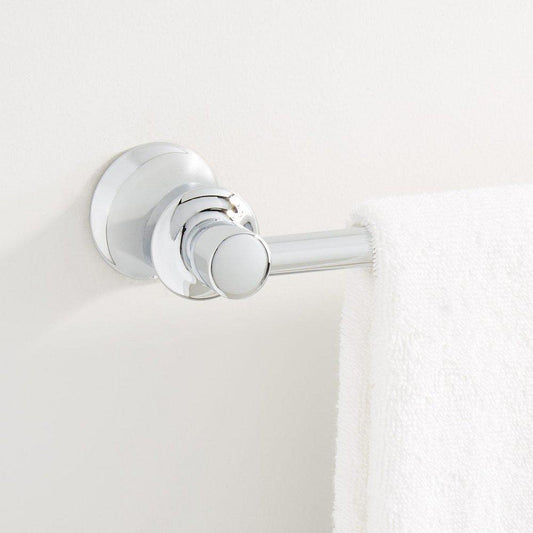 Signature Hardware Pendleton 24 in. Towel Bar in Chrome