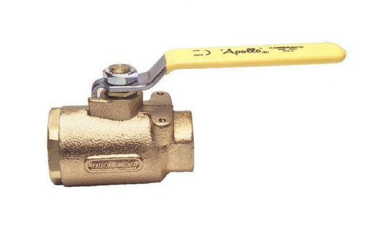 Apollo Valves 77-100 Series 2 in. Bronze Full Port FNPT 600# Ball Valve