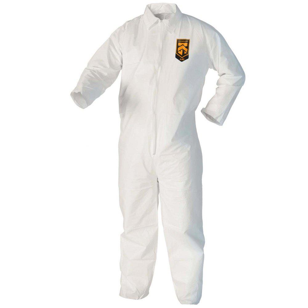 KleenGuard™ A40 Liquid & Particle Protection Coveralls, Zipper Front, XL (Case of 25)