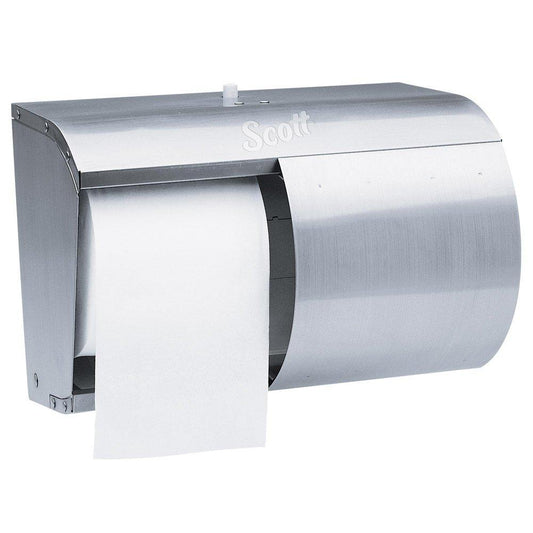 Scott® Professional™ 11-3/4 in. Double Jumbo Roll Tissue Dispenser in Stainless Steel