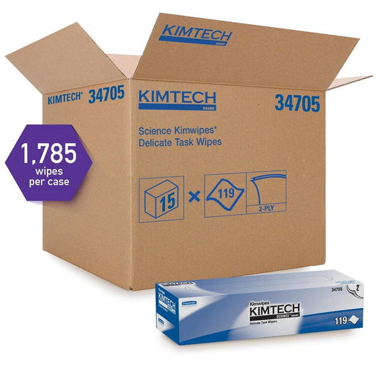 11-4/5 x 11-4/5 in. 2-Ply Delicate Task Wipes in White (Box of 120, Case of 15 boxes)