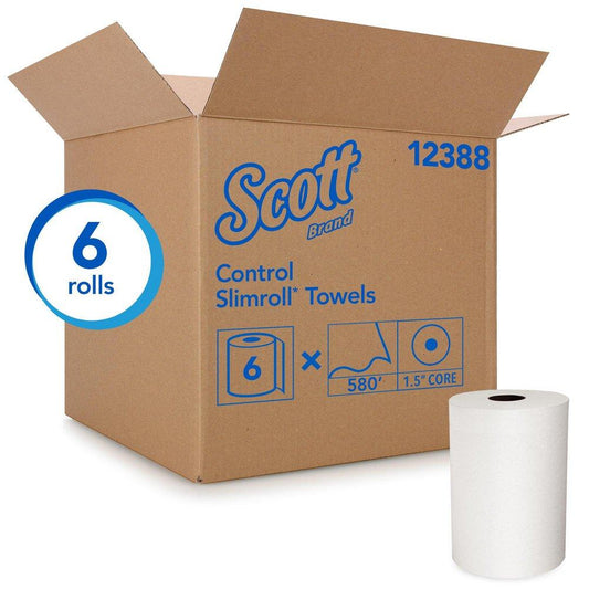 Scott® Slimroll® 580 ft. Hard Roll Towel in White (Case of 6)