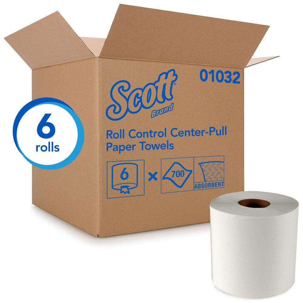 Scott® C-Pull 12 in. Roll Control Center-Pull Towel in White (Case of 6)