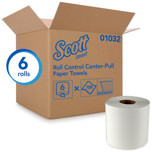 Scott® C-Pull 12 in. Roll Control Center-Pull Towel in White (Case of 6)