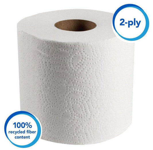 Scott® Scott® 4 x 4-1/10 in. Standard Bathroom Tissue Roll in White (Case of 80)