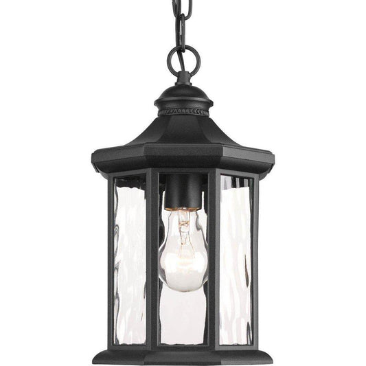 Progress Lighting Edition 100W 1-Light Medium E-26 Base Incandescent Hanging Lantern in Black