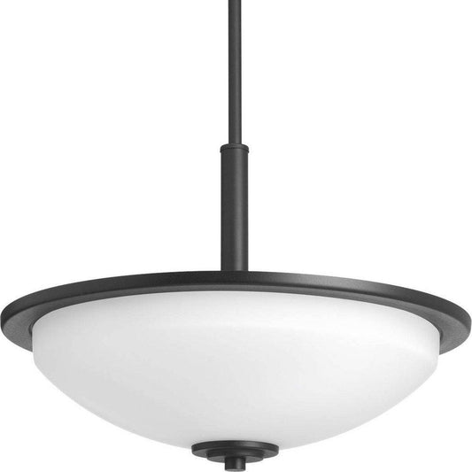 Progress Lighting Replay 16-5/8 in. 100W 3-Light Medium E-26 Incandescent Inverted Pendant Light in Black