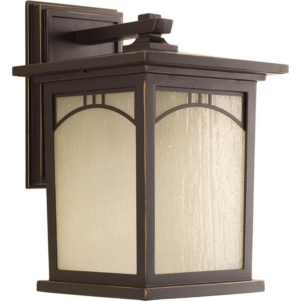 Progress Lighting Residence 12-3/16 in. 100W 1-Light Outdoor Wall Lantern in Antique Bronze