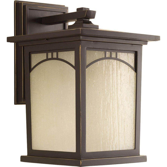Progress Lighting Residence 12-3/16 in. 100W 1-Light Outdoor Wall Lantern in Antique Bronze
