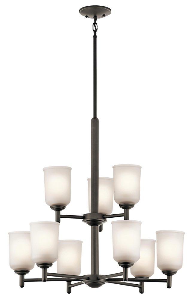 Kichler Lighting Shailene™ 26-1/4 in. 9-Light Medium E-26 Base Chandelier in Olde Bronze