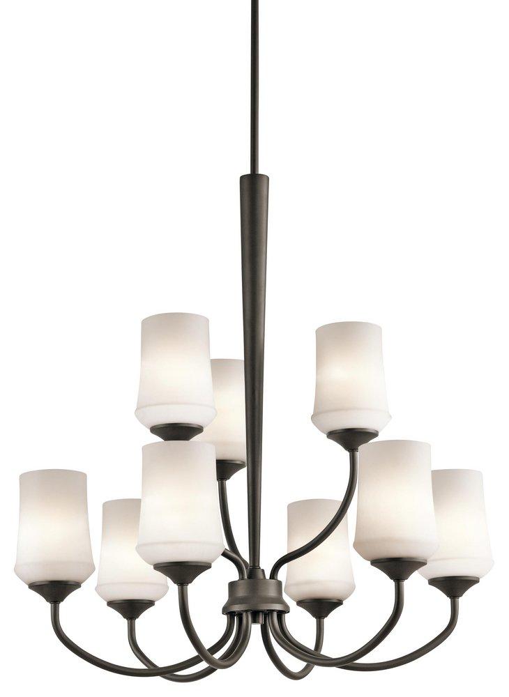 Kichler Lighting Aubrey 900W 9-Light Medium E-26 Incandescent Chandelier in Olde Bronze