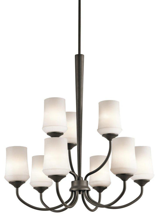 Kichler Lighting Aubrey 900W 9-Light Medium E-26 Incandescent Chandelier in Olde Bronze