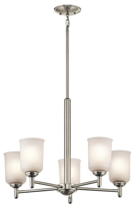 Kichler Lighting Shailene™ 100W 5-Light Medium Incandescent Chandelier in Brushed Nickel