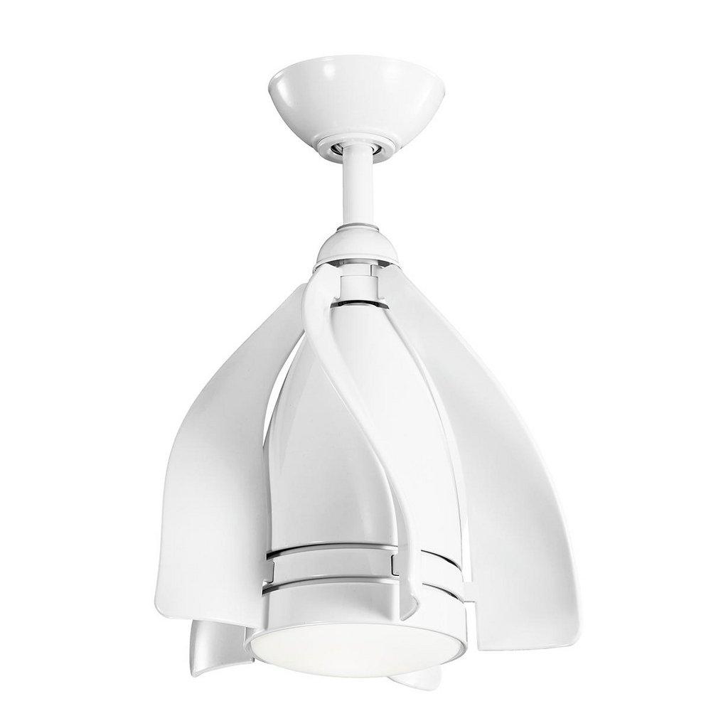 Kichler Lighting Terna 15 in. 5-Blade Ceiling Fan with LED in White
