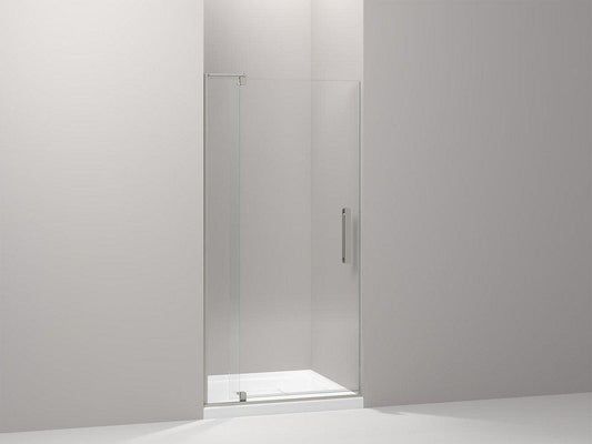KOHLER Revel® 70 in. Clear Pivot Shower Door in Anodized Brushed Nickel
