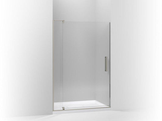 KOHLER Revel® Frameless Pivot Shower Door in Anodized Brushed Nickel