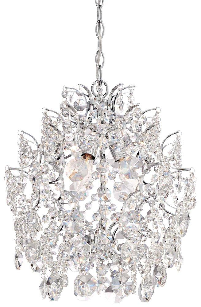 Minka Lavery Isabellas Crown 14 in. 3-Light Candelabra E-12 Base Chandelier in Polished Chrome