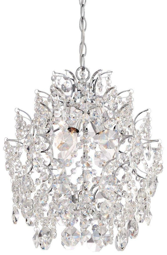 Minka Lavery Isabellas Crown 14 in. 3-Light Candelabra E-12 Base Chandelier in Polished Chrome