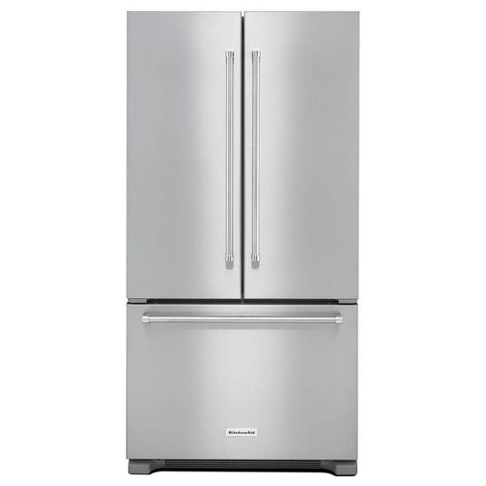 21.94 cu. ft. Counter Depth French Door Bottom Mount Freezer Refrigerator in Stainless Steel