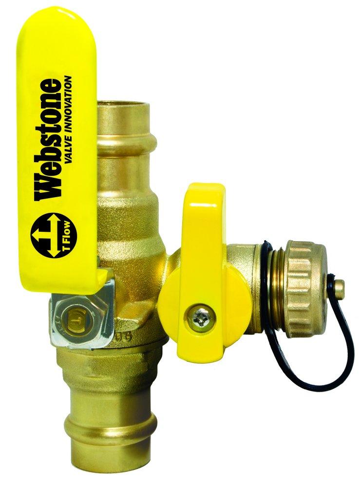 Webstone a brand of NIBCO H-x061 Series 3/4 in. Forged Brass Full Port Press 250# Ball Valve