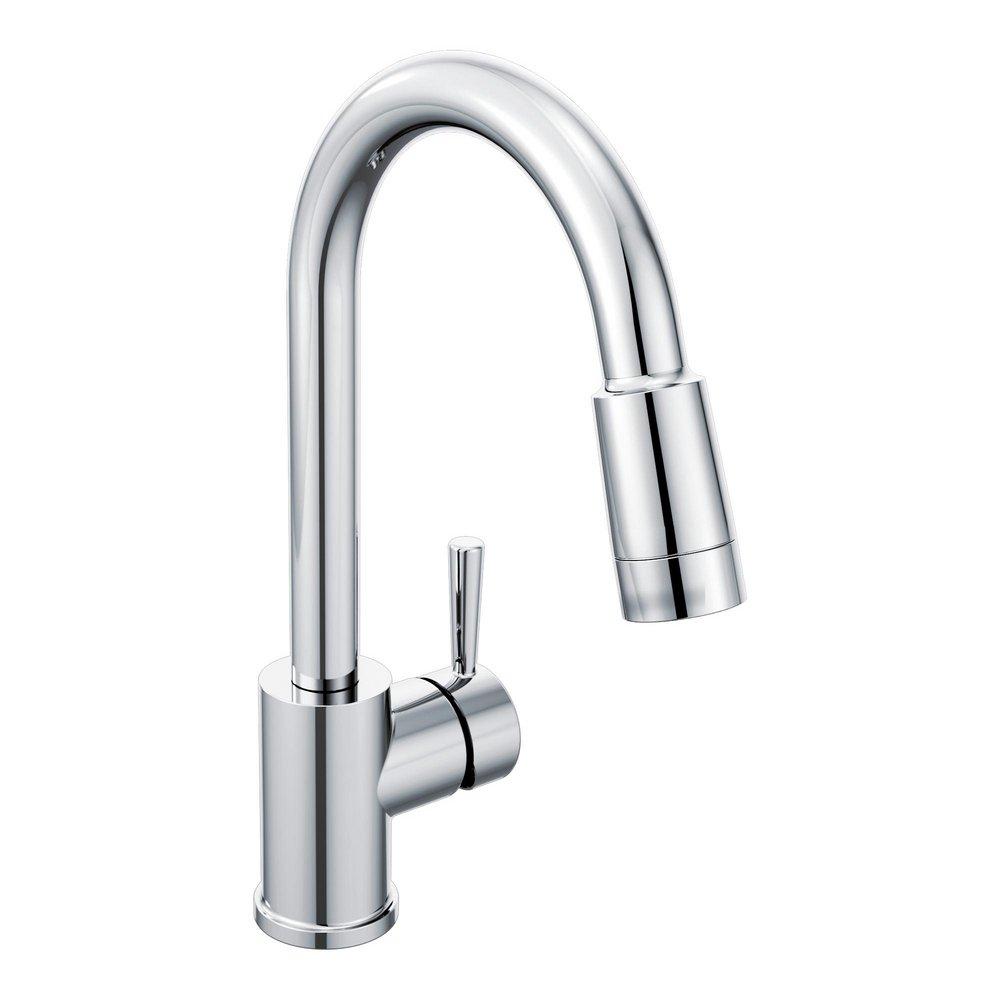 CFG Edgestone® Single Handle Pull Down Kitchen Faucet in Polished Chrome