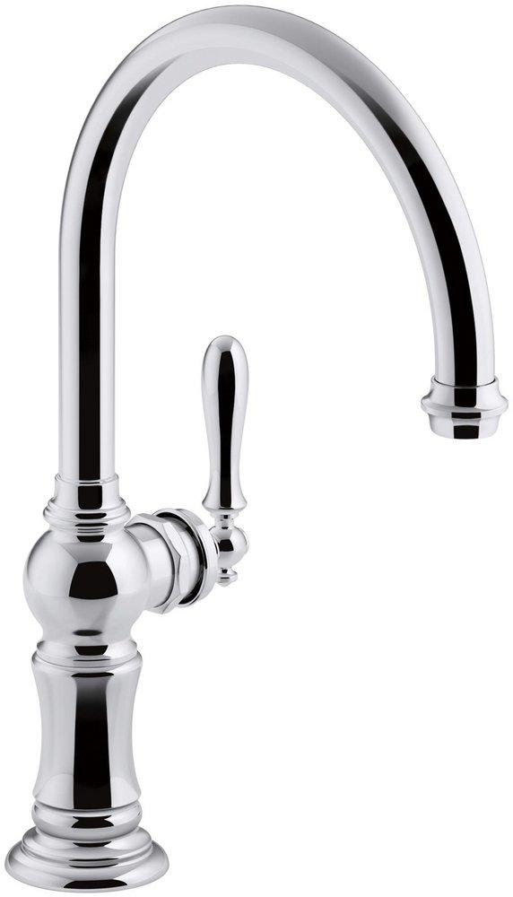 KOHLER Artifacts® Single Handle Kitchen Faucet in Polished Chrome