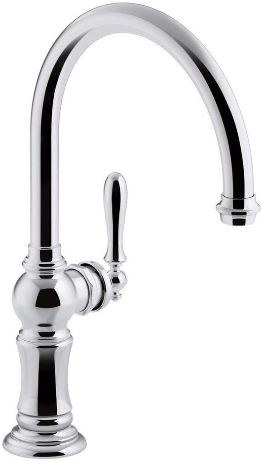 KOHLER Artifacts® Single Handle Kitchen Faucet in Polished Chrome