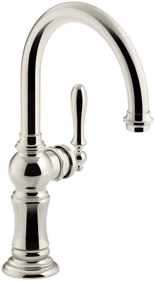 KOHLER Artifacts® Single Handle Bar Faucet in Vibrant® Polished Nickel